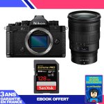 Boitier nikon zf + 24 - 70mm f / 2. 8 s + 1 sandisk 128gb extreme pro uhs - ii sdxc 300 mb / s + ebook ...