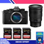 Boitier nikon zf + 24 - 70mm f / 2. 8 s + 3 sandisk 256gb extreme pro uhs - ii sdxc 300 mb / s + ebook ...