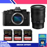 Boitier nikon zf + 24 - 70mm f / 2. 8 s + 3 sandisk 64gb extreme pro uhs - ii sdxc 300 mb / s + ebook ...