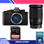 Boitier nikon zf + 28 - 400mm f / 4 - 8 vr + 1 sandisk 64gb extreme pro uhs - ii sdxc 300 mb / s + ebook ...