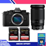 Boitier nikon zf + 28 - 400mm f / 4 - 8 vr + 2 sandisk 128gb extreme pro uhs - ii sdxc 300 mb / s + ebook ... Boitier nikon zf + 28 - 400mm f / 4 - 8 vr + 2 sandisk 128gb extreme pro uhs - ii sdxc 300 mb / s + ebook ...