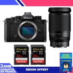 Boitier nikon zf + 28 - 400mm f / 4 - 8 vr + 2 sandisk 32gb extreme pro uhs - ii sdxc 300 mb / s + ebook ...