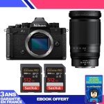 Boitier nikon zf + 28 - 400mm f / 4 - 8 vr + 2 sandisk 512gb extreme pro uhs - ii sdxc 300 mb / s + ebook ...