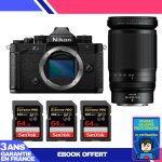 Boitier nikon zf + 28 - 400mm f / 4 - 8 vr + 3 sandisk 64gb extreme pro uhs - ii sdxc 300 mb / s + ebook ...