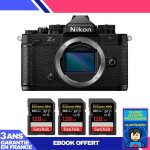 Boitier nikon zf + 3 sandisk 128gb extreme pro uhs - ii sdxc 300 mb / s + ebook 'devenez un super photographe ...