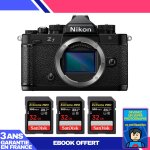 Boitier nikon zf + 3 sandisk 32gb extreme pro uhs - ii sdxc 300 mb / s + ebook 'devenez un super photographe ...