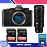 Boitier nikon zf + 70 - 200mm f / 2. 8 vr s + 2 sandisk 64gb extreme pro uhs - ii sdxc 300 mb / s + ebook ...