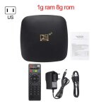 Bo�tier smart tv d9, android 10, quad core, arm cortex a53, 16 go, 1 / 8g, d�codeur rapide avec wifi ...
