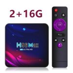 Bo�tier smart tv h96 max, android 10, rk3318, 4 go ram, 32 go, lecteur multim�dia 4k, youtube, 2 go / ...