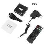 Boîtier smart tv r8 android rockchip 3228a, 4k, 5g hd, wifi, double fréquence, ethernet, av, ir, lecteur ... Boîtier smart tv r8 android rockchip 3228a, 4k, 5g hd, wifi, double fréquence, ethernet, av, ir, lecteur ...
