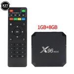 Bo�tier smart tv x96 mini, android 11, amlogic s905w, 4 coeurs, 64 bits, 1 / 2 go + 8 / 16 go, 100m, ...