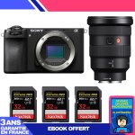 Boitier sony a6700 + fe 16 - 35mm f / 2. 8 gm + 3 sandisk 32gb extreme pro uhs - ii sdxc 300 mb / s + ...