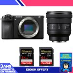 Boitier sony a6700 + fe pz 16 - 35mm f / 4 g + 2 sandisk 64gb extreme pro uhs - ii sdxc 300 mb / s + ... Boitier sony a6700 + fe pz 16 - 35mm f / 4 g + 2 sandisk 64gb extreme pro uhs - ii sdxc 300 mb / s + ...