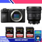 Boitier sony a6700 + fe pz 16 - 35mm f / 4 g + 3 sandisk 128gb extreme pro uhs - ii sdxc 300 mb / s + ... Boitier sony a6700 + fe pz 16 - 35mm f / 4 g + 3 sandisk 128gb extreme pro uhs - ii sdxc 300 mb / s + ...