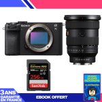 Boitier sony a7c ii noir + fe 16 - 35mm f / 2. 8 gm ii + 1 sandisk 256gb extreme pro uhs - ii sdxc 300 ...