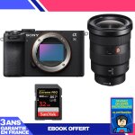 Boitier sony a7c ii noir + fe 16 - 35mm f / 2. 8 gm + 1 sandisk 32gb extreme pro uhs - ii sdxc 300 mb ...