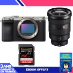 Boitier sony a7c ii silver + fe 16 - 35mm f / 2. 8 gm + 1 sandisk 256gb extreme pro uhs - ii sdxc 300 ...