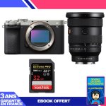 Boitier sony a7c ii silver + fe 16 - 35mm f / 2. 8 gm ii + 1 sandisk 32gb extreme pro uhs - ii sdxc 300 ...