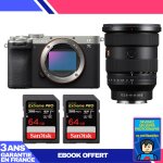 Boitier sony a7c ii silver + fe 16 - 35mm f / 2. 8 gm ii + 2 sandisk 64gb extreme pro uhs - ii sdxc 300 ...