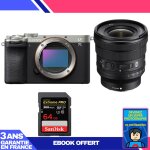 Boitier sony a7c ii silver + fe pz 16 - 35mm f / 4 g + 1 sandisk 64gb extreme pro uhs - ii sdxc 300 mb ...