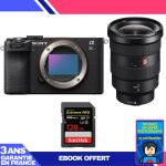 Boitier sony a7cr noir + fe 16 - 35mm f / 2. 8 gm + 1 sandisk 128gb extreme pro uhs - ii sdxc 300 mb ...