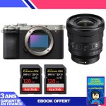 Boitier sony a7cr silver + fe pz 16 - 35mm f / 4 g + 2 sandisk 128gb extreme pro uhs - ii sdxc 300 mb ... Boitier sony a7cr silver + fe pz 16 - 35mm f / 4 g + 2 sandisk 128gb extreme pro uhs - ii sdxc 300 mb ...