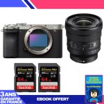 Boitier sony a7cr silver + fe pz 16 - 35mm f / 4 g + 2 sandisk 64gb extreme pro uhs - ii sdxc 300 mb ... Boitier sony a7cr silver + fe pz 16 - 35mm f / 4 g + 2 sandisk 64gb extreme pro uhs - ii sdxc 300 mb ...