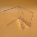 Botier transparent pour cd astronomique africain, plastique pp, laiteux, capacit de 2 disques, 1 pice ...