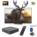 Bo�tier tv mx9 4k, android 4. 4, 1 go ram, 8 go rom, quad core, hd, hdmi, sd, 2. 0 ghz, wifi, d�codeur, ...