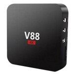 Boitier tv v88 android 3229, rockchip 5. 1 quad core, 2 go + 16 go, lecteur multimedia hd intelligent ...