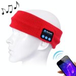Bonnet bluetooth sport musique avec micro pour iphone samsung et autres appareils rouge yonis