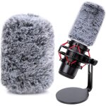 Bonnette pare - brise - filtre anti - pop - bonnette micro en fourrure pour microphone usb portable hyperx ...