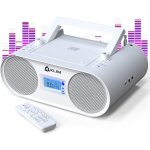 Boombox b4 poste radio cd portable + radio am / fm, cd, bluetooth, usb, mp3 + mode filaire et sans fil ... Boombox b4 poste radio cd portable + radio am / fm, cd, bluetooth, usb, mp3 + mode filaire et sans fil ...