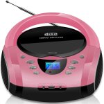Boombox portable cd / cd - r usb radio fm entre aux - in prise casque radio enfants radio cd chane ...