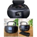 Boombox radio portable - radio dab + - fm � bluetooth - lecteur cd - noir