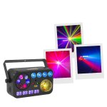 Boomtone dj boomtonedj lightshow 6fx - jeu de lumi�re 6 - en - 1 - strobe, uv, crystal ball, laser - ...