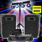 Boost dj - 300 pack sonorisation + portique + 4 effets lumi�re dmx euphoria