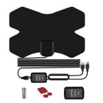 Booster de signal numrique hdtv uhf vhf, 150 miles, amplificateur de signal, antenne tv satellite 4k ...