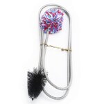 Bore snake brush flexible mouth piece cleaner pour outil de nettoyage d'instrument de saxophone