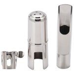 Bouche de cuivre sax nickel�e embouchure saxophone alto argent�e taille 6c 7c pour jazz musique classique ...