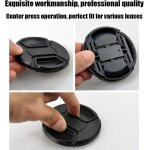 Bouchon d'objectif 58 mm lot de 2 a clipser pour objectifs d'appareil photo avant pour canon sony olympus ...