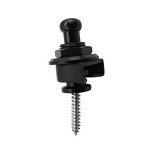Boucle de sangle pour guitare basse, accessoires de guitare a t�te ronde, chrome, pratique et durable ...