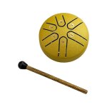 Bouddha pierres mini acier langue tambour 3 pouces sound healing drum kit 6 note worry free drum (or) ...