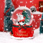 Boule de cristal de nol bote a musique bote a octave flocons de neige flottants amis enfants cadeau ...