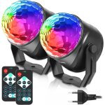 Boule disco 2 pack, lumi�re soir�e lampe de sc�ne eclairage de discoth�que projecteur effet spot stade ...