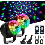 Boule disco, 2pcs boule a facette couleurs, 360 rotative boule disco lumineuse rotative avec câble usb ... Boule disco, 2pcs boule a facette couleurs, 360 rotative boule disco lumineuse rotative avec câble usb ...