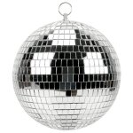 Boule a facettes miroir disco 20cm argent