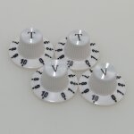 Boutons de contrôle de vitesse et de volume de guitare en aluminium, cloche de chapeau haut - de - forme ... Boutons de contrôle de vitesse et de volume de guitare en aluminium, cloche de chapeau haut - de - forme ...
