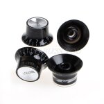 Boutons de contrle de volume, accessoires de guitare, 2 tons, cloche en argent pour les gibson et les ...