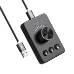 Bouton de contrle de volume, bluetooth, usb, une touche, muet, 3 modes, multimdia, haut - parleur pour ...
